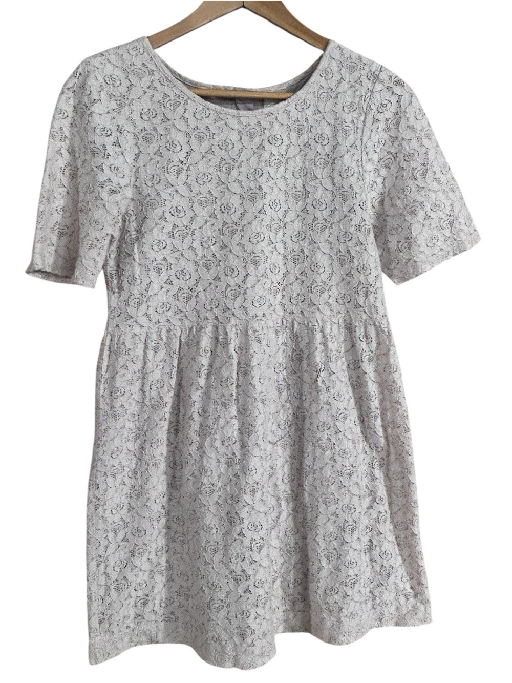PEEK Cream/Beige Lace Short Sleeve Dress GIRLS SIZE 14
